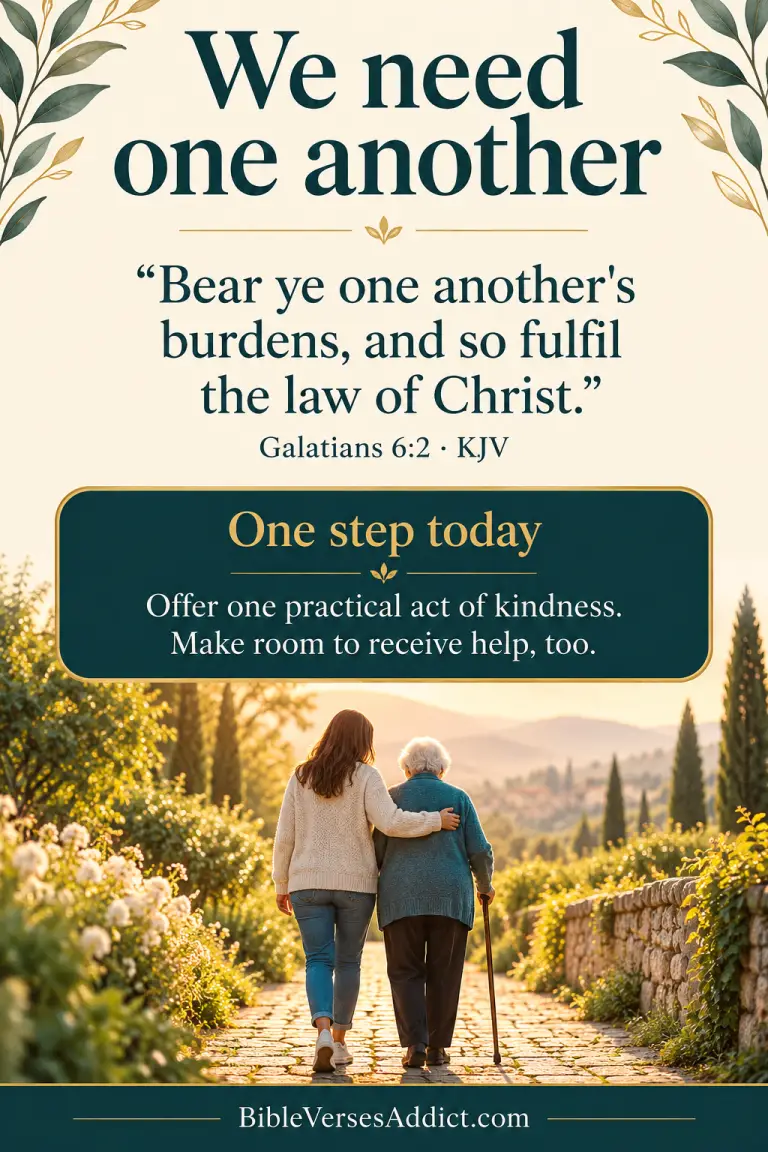 We need one another — Galatians 6:2 KJV