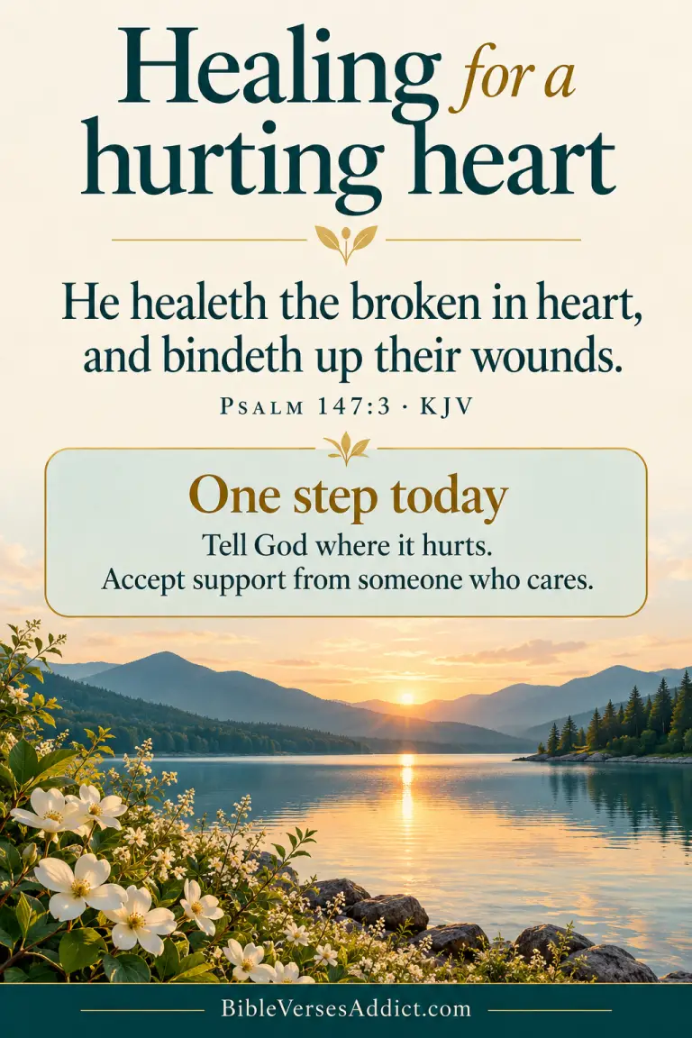 Healing for a hurting heart — Psalm 147:3 KJV