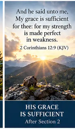 KJV inspirational Bible verse infographic about pain and hope